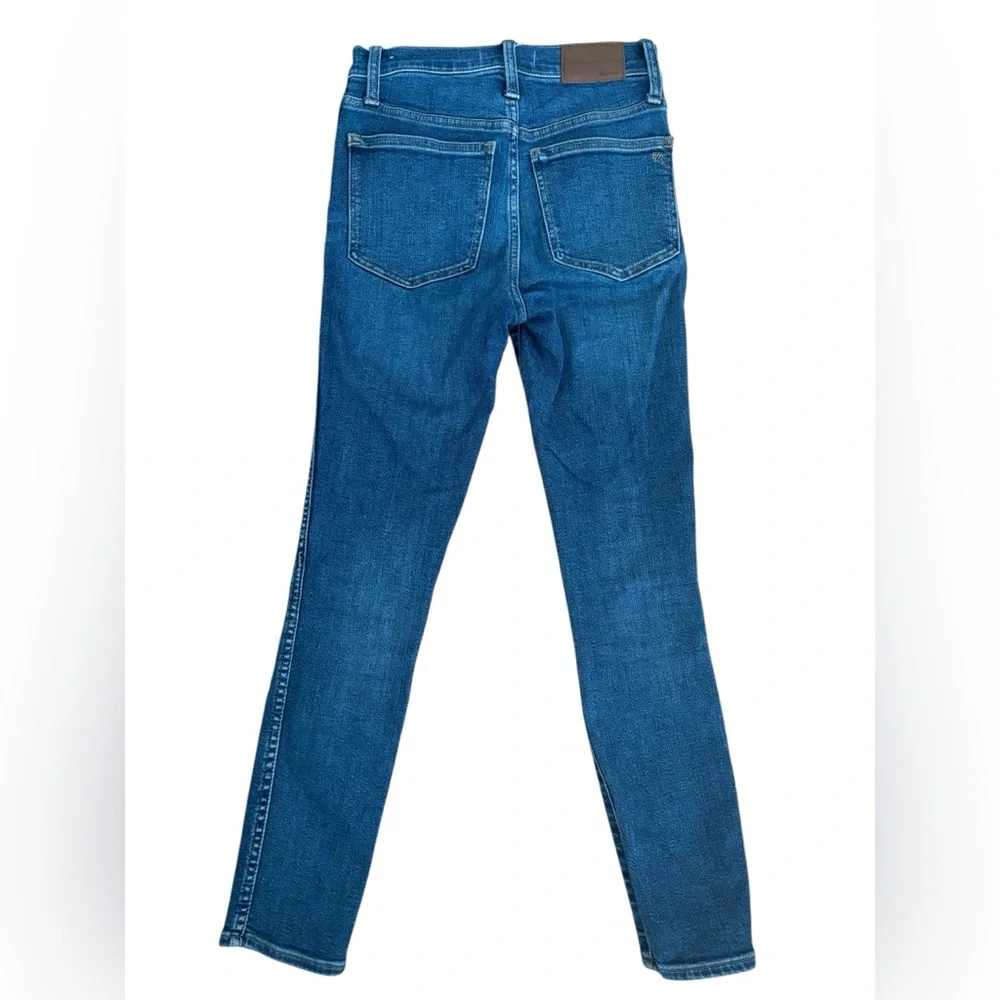 Madewell - Petite 10" High-Rise Skinny Jeans in Wendover Wash-Size 23P - Picture 6 of 12